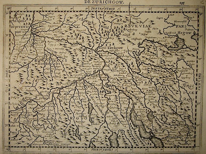 Mercator Gerard - Hondius Jodocus Zurichgow 1630 Amsterdam 